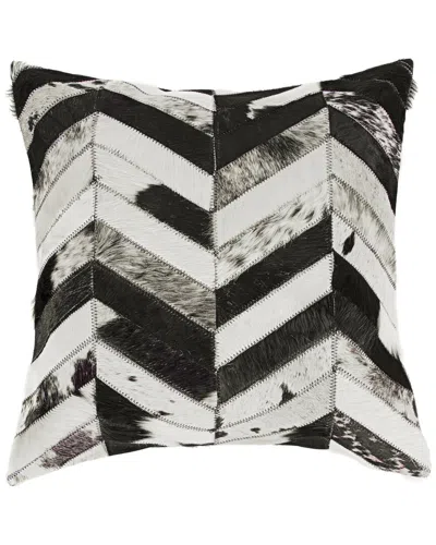 Natural Group Torino Chevron Pillow In Black