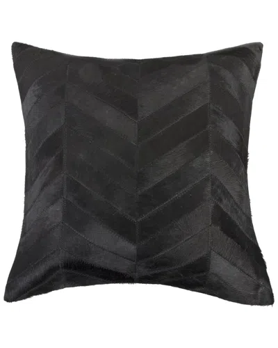 Natural Group Torino Chevron Pillow In Black