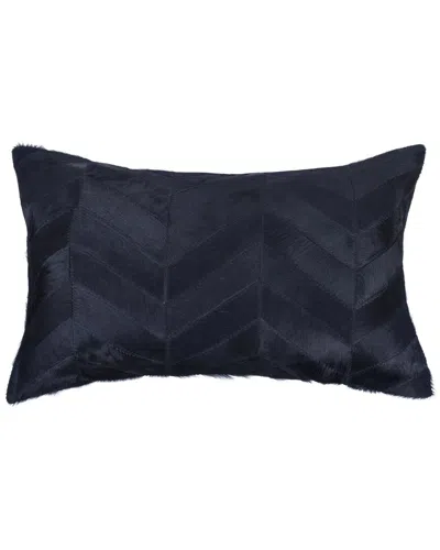 Natural Group Torino Chevron Pillow In Black