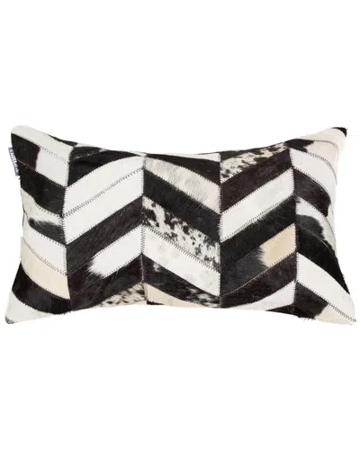 Natural Group Torino Chevron Pillow In Black