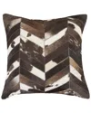 Natural Group Torino Chevron Pillow In Brown