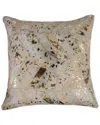 Natural Group Torino Chevron Pillow In Gold
