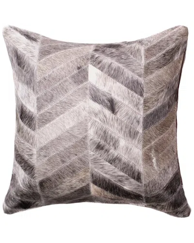 Natural Group Torino Chevron Pillow In Brown