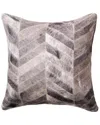 Natural Group Torino Chevron Pillow In Grey