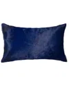 Natural Group Torino Cowhide Pillow In Blue