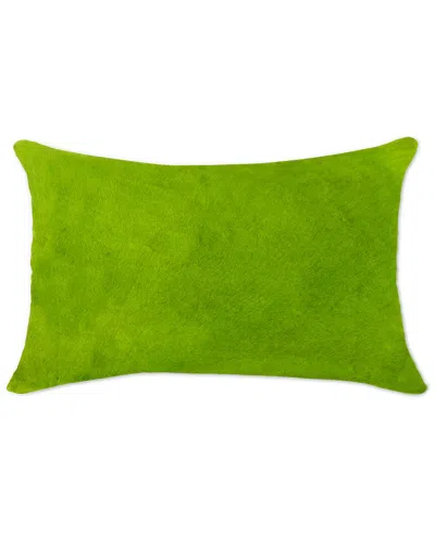 Natural Group Torino Cowhide Pillow In Green