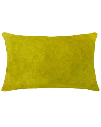 Natural Group Torino Cowhide Pillow In Yellow