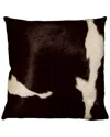 Natural Group Torino Kobe Cowhide Pillow In Brown