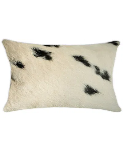 Natural Group Torino Kobe Cowhide Pillow In White