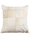 Natural Group Torino Patchwork Cowhide Pillow In Brown