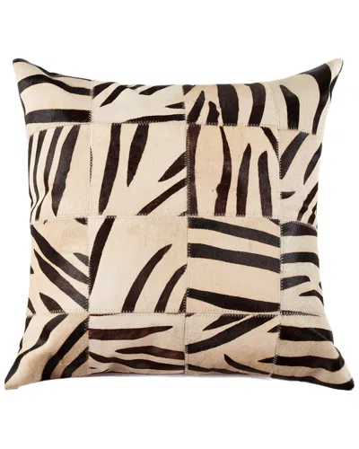 Natural Group Torino Patchwork Pillow In Black
