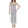 Natural Impressions Womens Ombre Rayon Jumpsuit In White