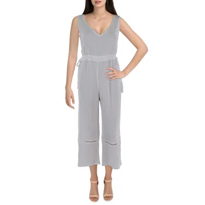 Natural Impressions Womens Ombre Rayon Jumpsuit In White