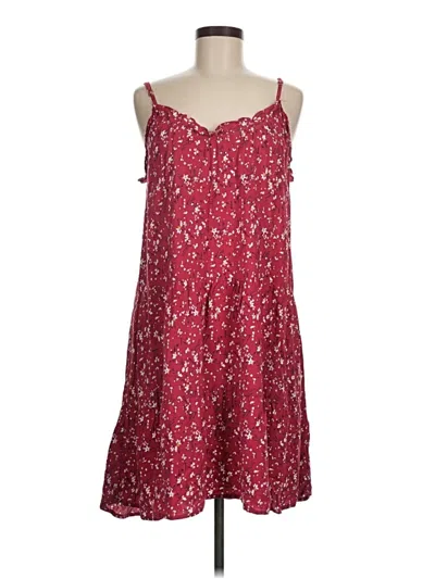 Pre-owned Natural Life Casual Dress In Burgundy
