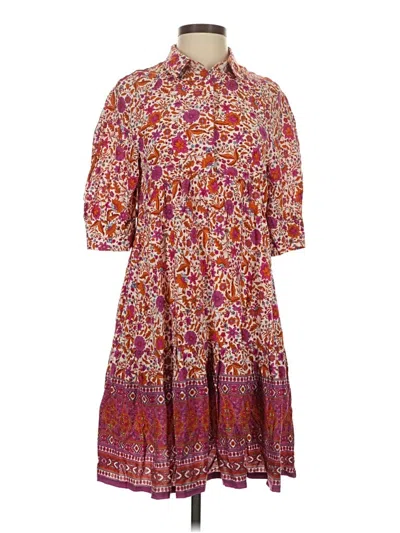 Pre-owned Natural Life Casual Dress In Burgundy
