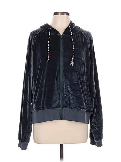 Pre-owned Natural Life Zip Up Hoodie In Blue