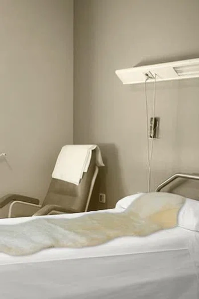 Natural Medical Genuine Sheepskin Shearling Pelt 24" X 72" In Multi