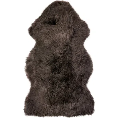 Natural New Zealand Genuine Sheepskin Rug In Chocolate