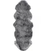 Natural New Zealand Genuine Sheepskin Rug In Gray