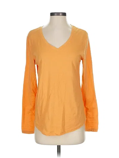 Pre-owned Natural Reflections 3/4 Sleeve T-shirt In Orange