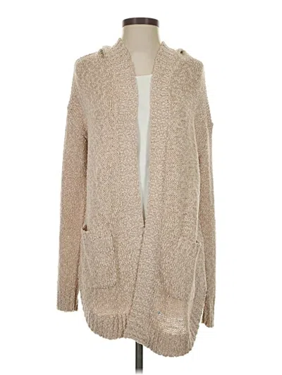 Pre-owned Natural Reflections Cardigan Sweater In Brown