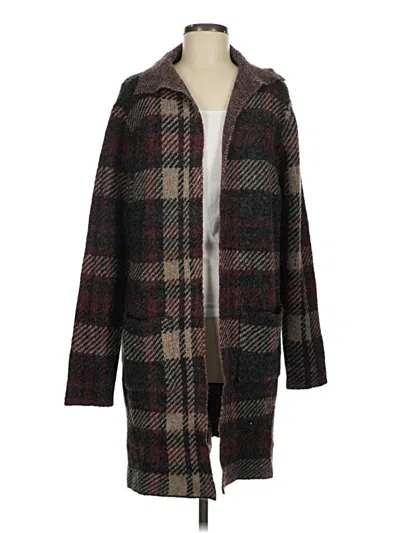 Pre-owned Natural Reflections Cardigan Sweater In Brown