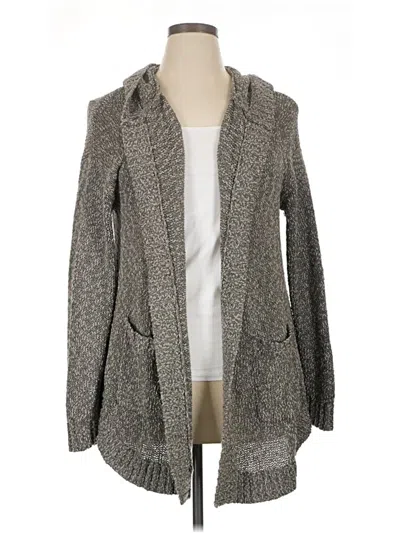 Pre-owned Natural Reflections Cardigan Sweater In Gray