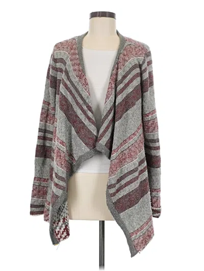 Pre-owned Natural Reflections Cardigan Sweater In Gray