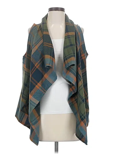 Pre-owned Natural Reflections Cardigan Sweater In Teal