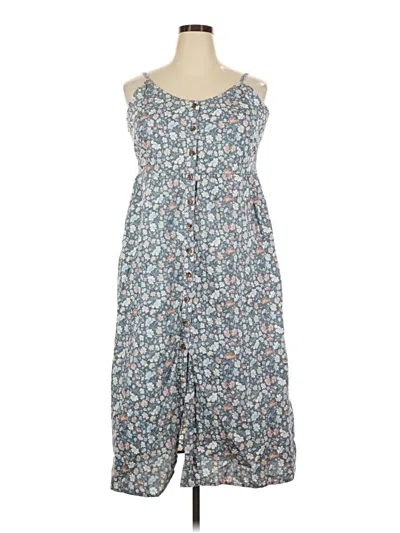 Pre-owned Natural Reflections Casual Dress In Blue
