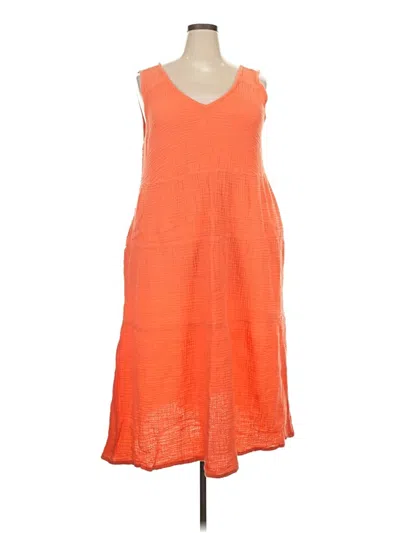 Pre-owned Natural Reflections Casual Dress In Orange