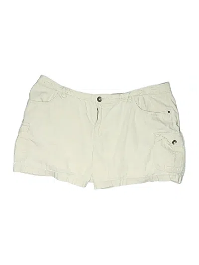 Pre-owned Natural Reflections Khaki Shorts In White