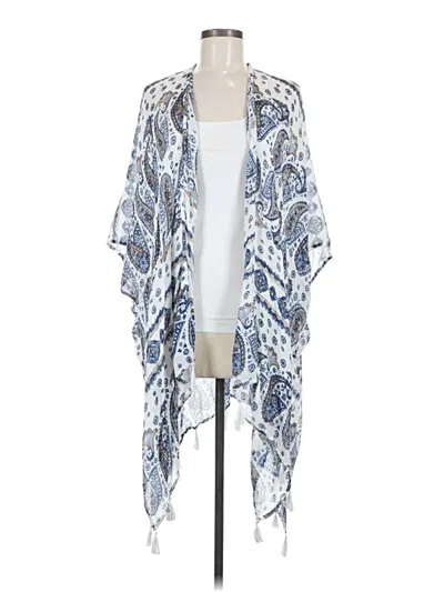 Pre-owned Natural Reflections Kimono In Blue