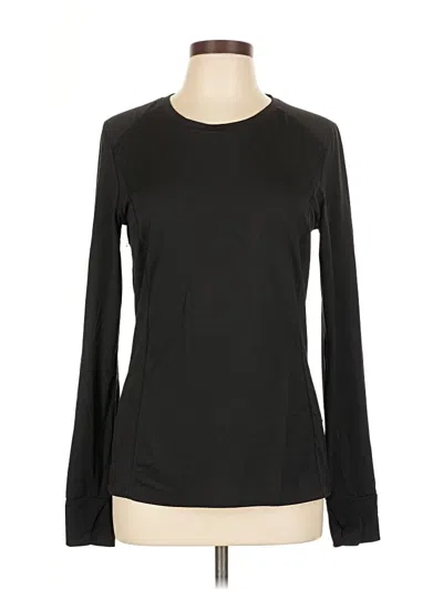 Pre-owned Natural Reflections Long Sleeve T-shirt In Black