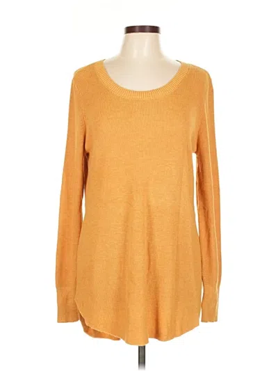 Pre-owned Natural Reflections Long Sleeve T-shirt In Gold