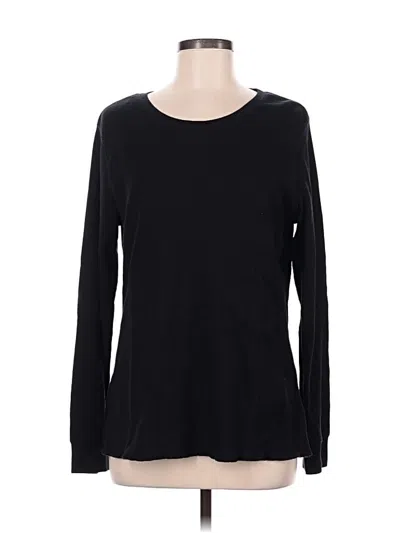 Pre-owned Natural Reflections Long Sleeve T-shirt In Black