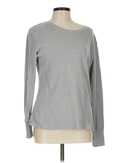 Pre-owned Natural Reflections Long Sleeve T-shirt In Gray