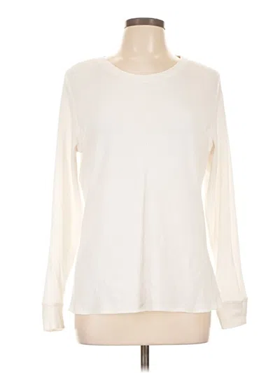 Pre-owned Natural Reflections Long Sleeve T-shirt In White