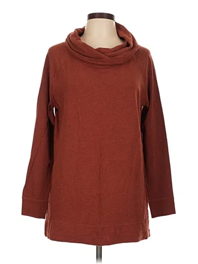 Pre-owned Natural Reflections Long Sleeve Turtleneck In Brown