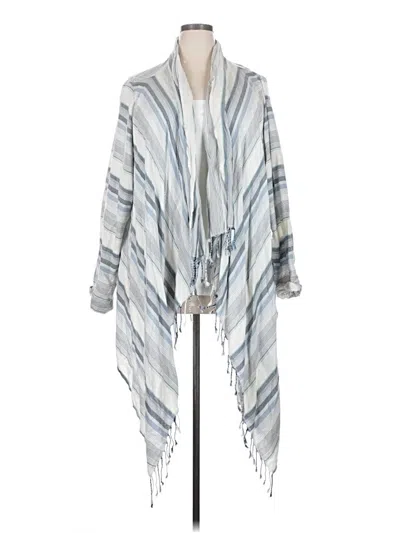 Pre-owned Natural Reflections Poncho In Gray