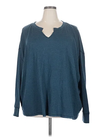 Pre-owned Natural Reflections Pullover Sweater In Blue