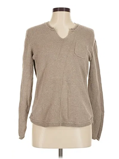 Pre-owned Natural Reflections Pullover Sweater In Brown