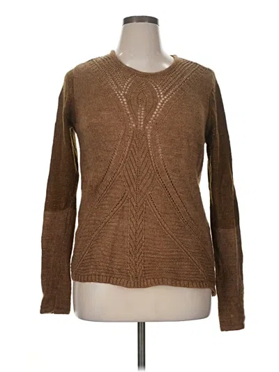 Pre-owned Natural Reflections Pullover Sweater In Brown