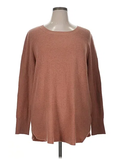 Pre-owned Natural Reflections Pullover Sweater In Brown