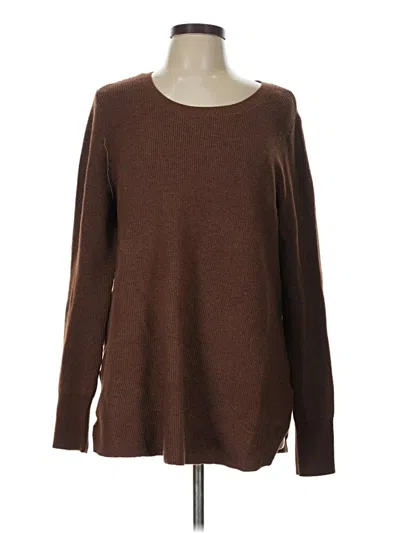 Pre-owned Natural Reflections Pullover Sweater In Brown