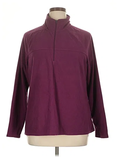 Pre-owned Natural Reflections Pullover Sweater In Burgundy