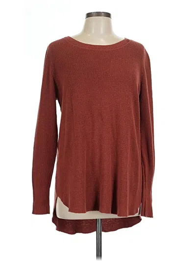 Pre-owned Natural Reflections Pullover Sweater In Burgundy