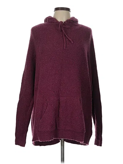 Pre-owned Natural Reflections Pullover Sweater In Burgundy
