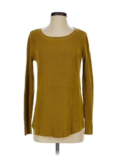 Pre-owned Natural Reflections Pullover Sweater In Gold