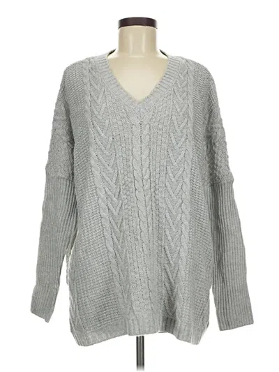 Pre-owned Natural Reflections Pullover Sweater In Gray